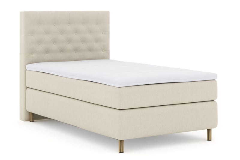 Select No 3 Komplett Sengepakke 120x200 Medium - Beige/Kobberben - Møbler - Senger - Komplett sengepakke
