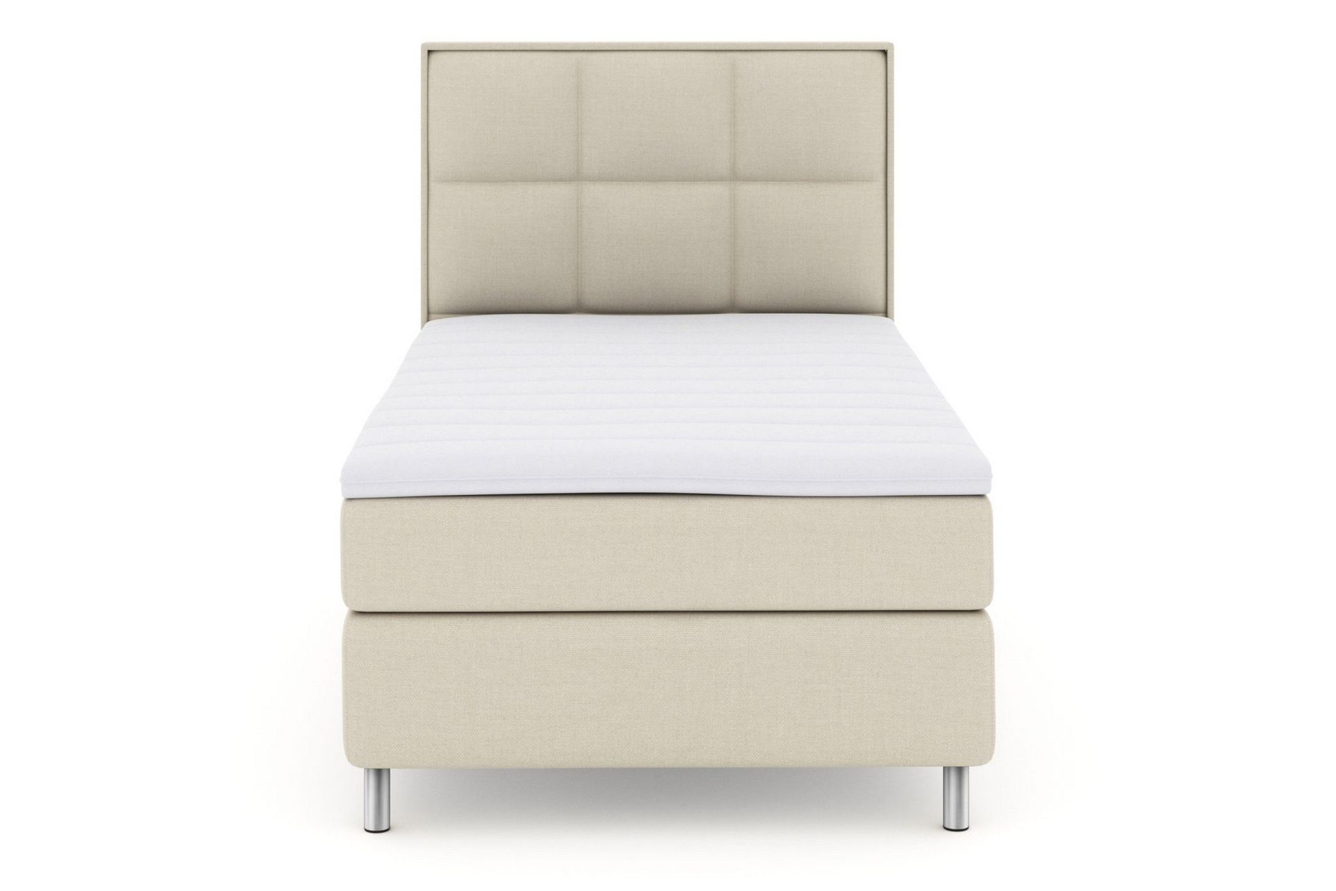 Select No 3 Komplett Sengepakke 120x200 Medium - Beige/Metallben