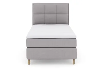 Rutete Sengegavl 120 cm - Lysegrå