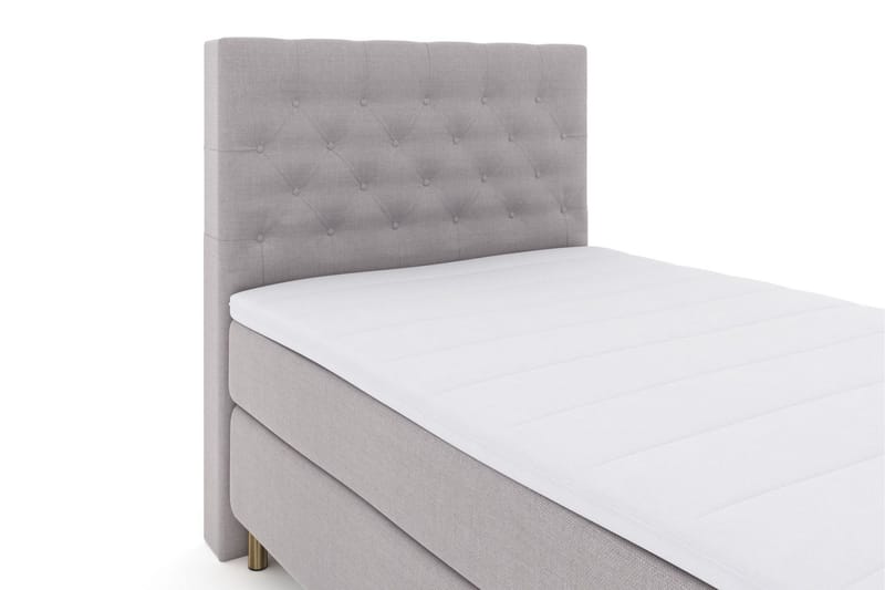 Select No 3 Komplett Sengepakke 120x200 Medium - Lysegrå/Kobberben - Møbler - Senger - Komplett sengepakke