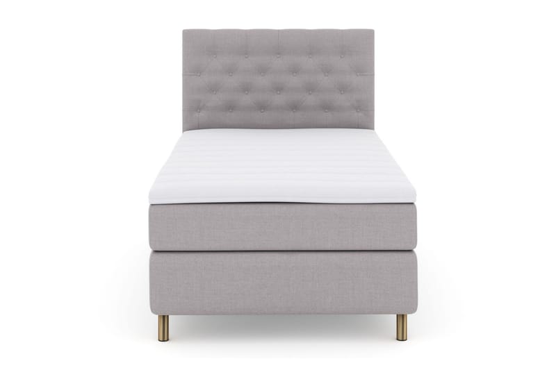 Select No 3 Komplett Sengepakke 120x200 Medium, Lysegrå/Kobberben