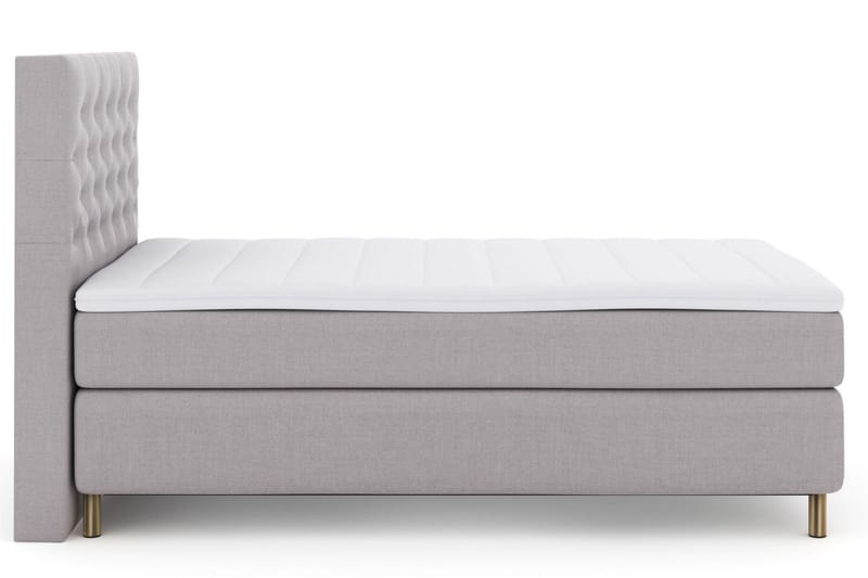 Select No 3 Komplett Sengepakke 120x200 Medium - Lysegrå/Kobberben - Møbler - Senger - Komplett sengepakke