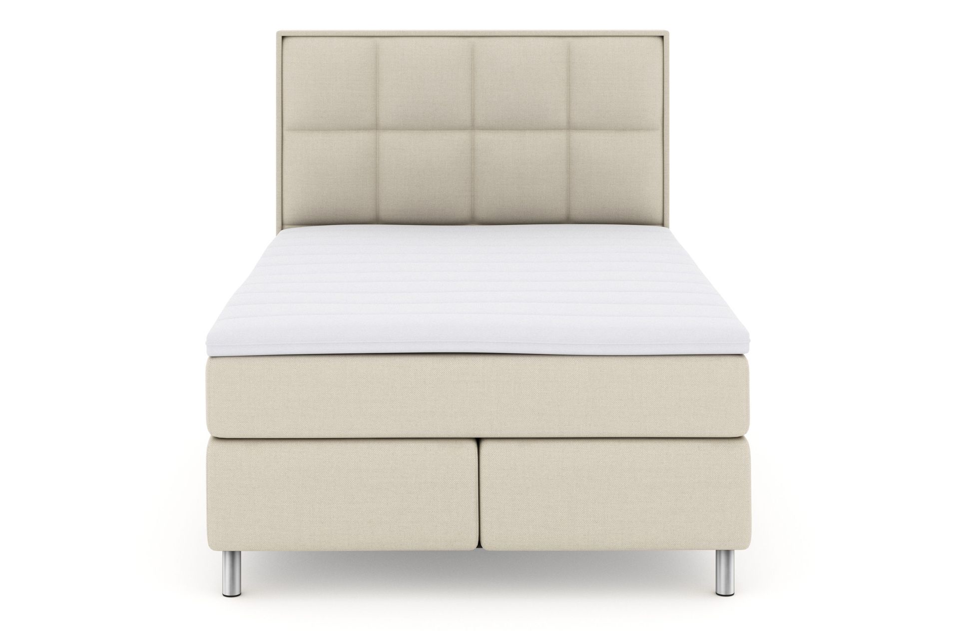 Select No 3 Komplett Sengepakke 140x200 Fast - Beige/Metallben