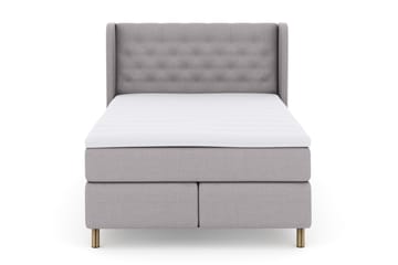 Select No 3 Komplett Sengepakke 140x200 Fast - Lysegrå/Kobberben - Møbler - Senger - Komplett sengepakke