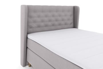 Select No 3 Komplett Sengepakke 140x200 Fast - Lysegrå/Kobberben - Møbler - Senger - Komplett sengepakke