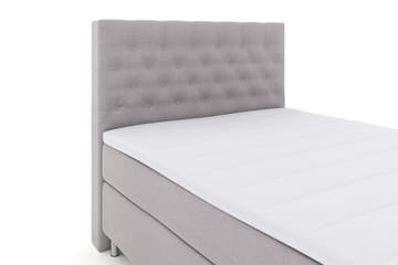 Select No 3 Komplett Sengepakke 140x200 Fast - Lysegrå/Metallben - Møbler - Senger - Komplett sengepakke