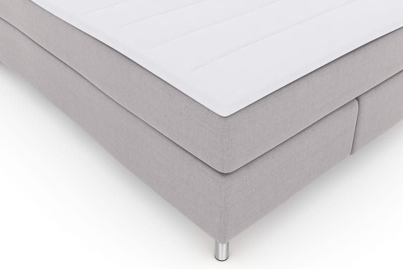 Select No 3 Komplett Sengepakke 140x200 Fast - Lysegrå/Metallben - Møbler - Senger - Komplett sengepakke