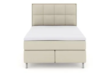 Rutete Sengegavl 140 cm - Beige
