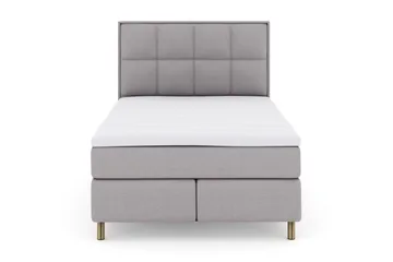 Select No 3 Komplett Sengepakke 140x200 Fast/Medium - Lysegrå/Kobberben - Møbler - Senger - Komplett sengepakke