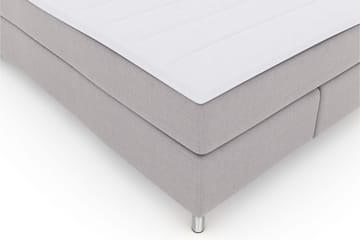 Select No 3 Komplett Sengepakke 140x200 Fast/Medium - Lysegrå/Metallben - Møbler - Senger - Komplett sengepakke