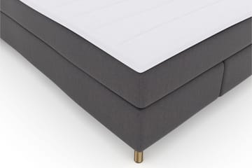 Select No 3 Komplett Sengepakke 140x200 Fast/Medium - Mørkegrå/Kobberben - Møbler - Senger - Komplett sengepakke