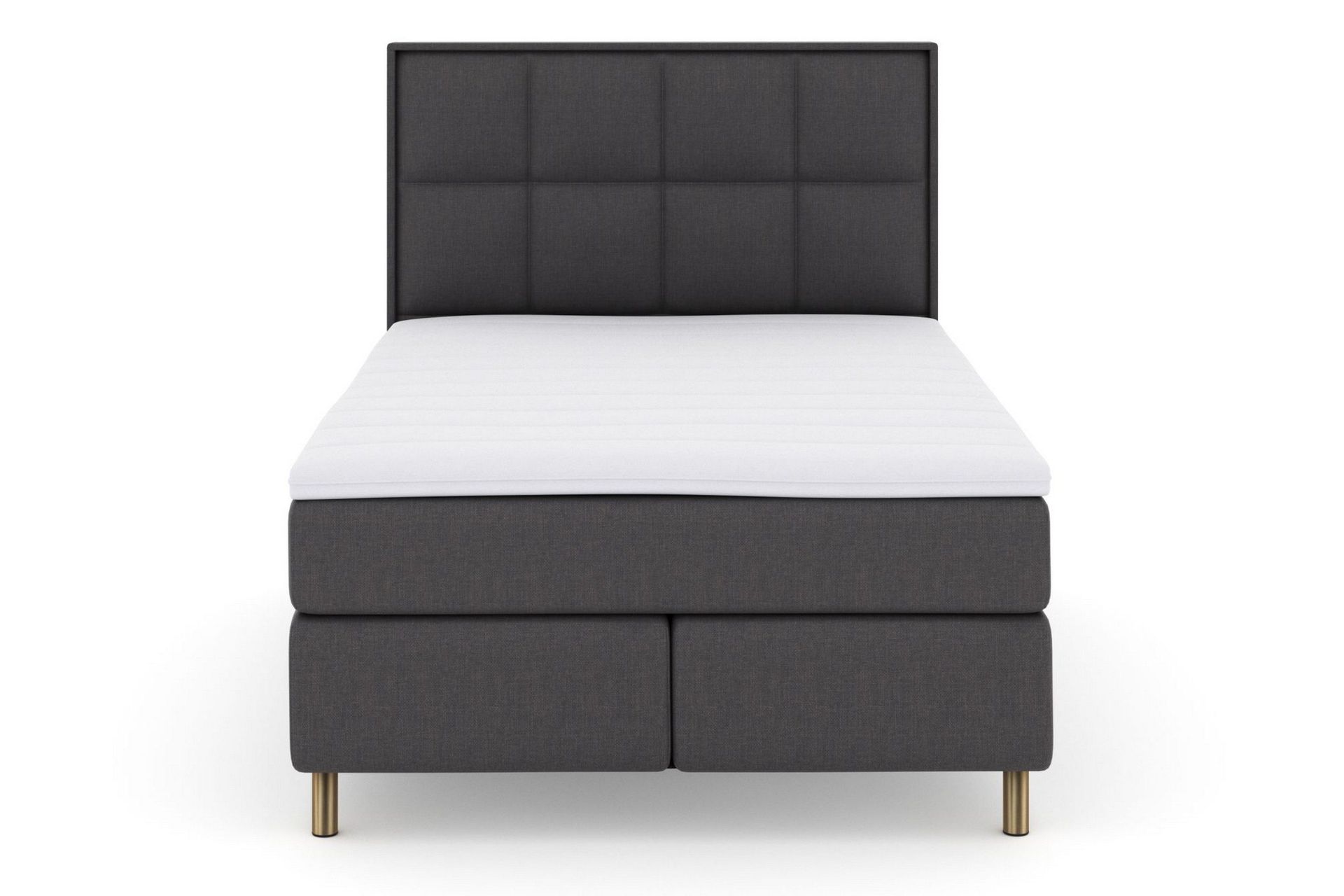 Select No 3 Komplett Sengepakke 140x200 Medium - Mørkegrå/Kobberben