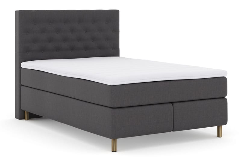 Select No 3 Komplett Sengepakke 140x200 Medium - Mørkegrå/Kobberben - Møbler - Senger - Komplett sengepakke