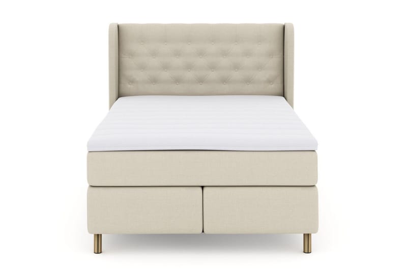 Select No 3 Komplett Sengepakke 160x200 Medium, Beige/Kobberben