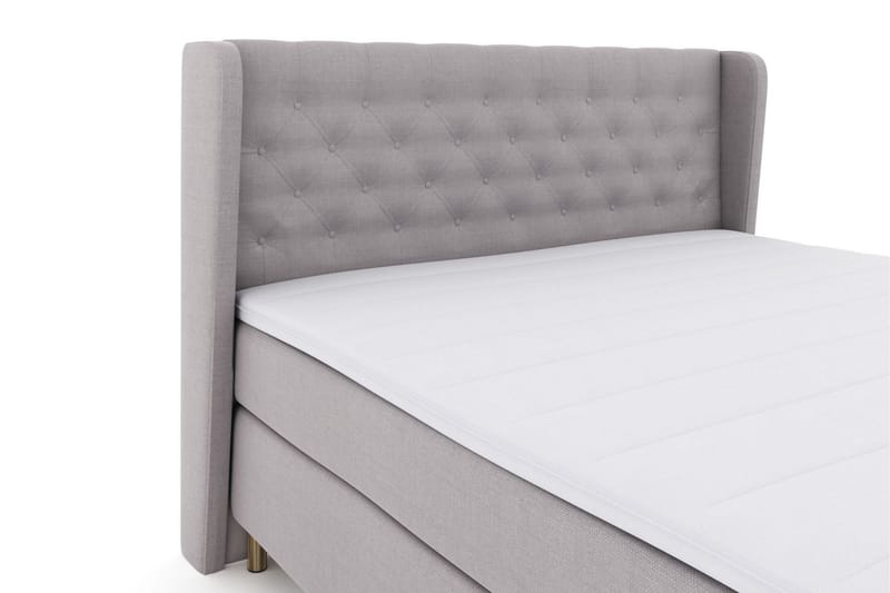 Select No 3 Komplett Sengepakke 160x200 Medium - Lysegrå/Kobberben - Møbler - Senger - Komplett sengepakke