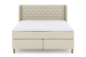 Sengegavl med Sider 180 cm - Beige