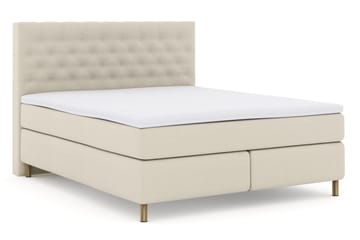 Select No 3 Komplett Sengepakke 180x200 Fast - Beige/Kobberben - Møbler - Senger - Komplett sengepakke