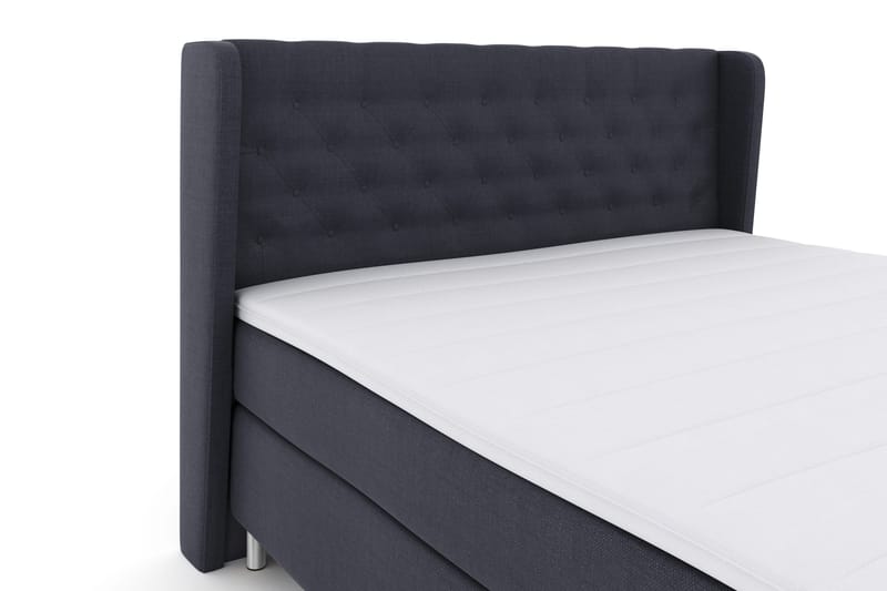 Select No 3 Komplett Sengepakke 180x200 Fast - Blå/Metallben - Møbler - Senger - Komplett sengepakke