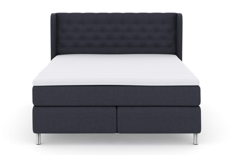 Select No 3 Komplett Sengepakke 180x200 Fast - Blå/Metallben - Møbler - Senger - Komplett sengepakke