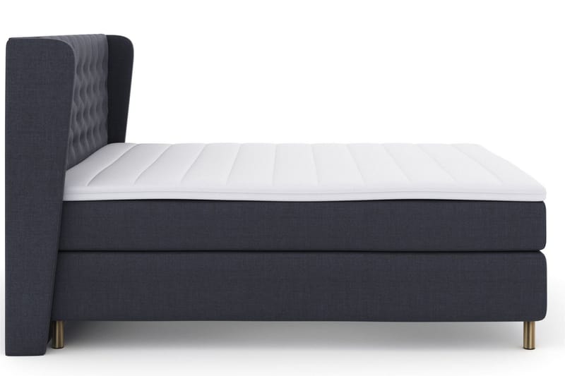 Select No 3 Komplett Sengepakke 180x200 Fast/Medium - Blå/Kobberben - Møbler - Senger - Komplett sengepakke