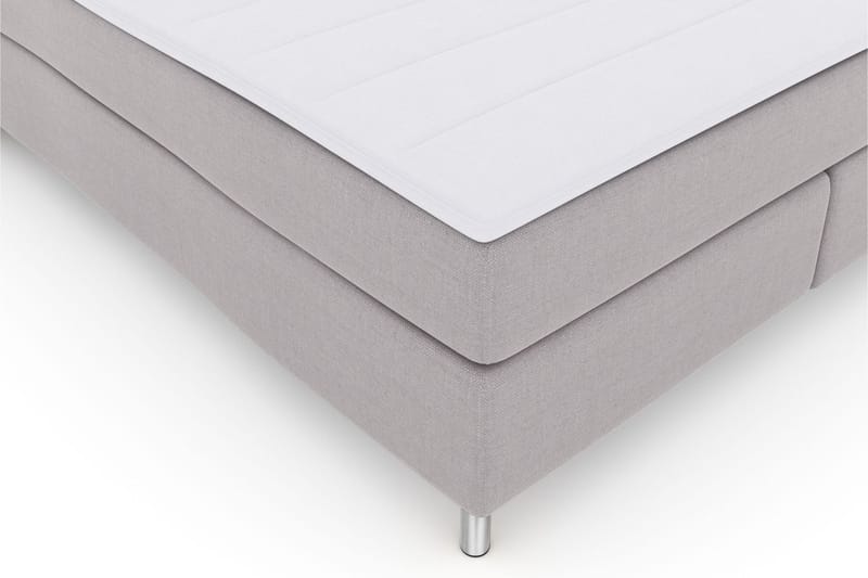 Select No 3 Komplett Sengepakke 180x200 Fast/Medium - Lysegrå/Metallben - Møbler - Senger - Komplett sengepakke
