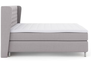 Select No 3 Komplett Sengepakke 180x200 Fast/Medium - Lysegrå/Metallben - Møbler - Senger - Komplett sengepakke