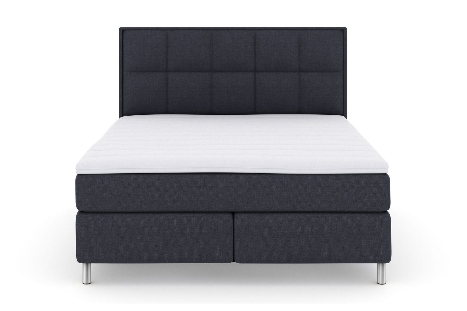 Select No 3 Komplett Sengepakke 180x200 Medium - Blå/Metallben