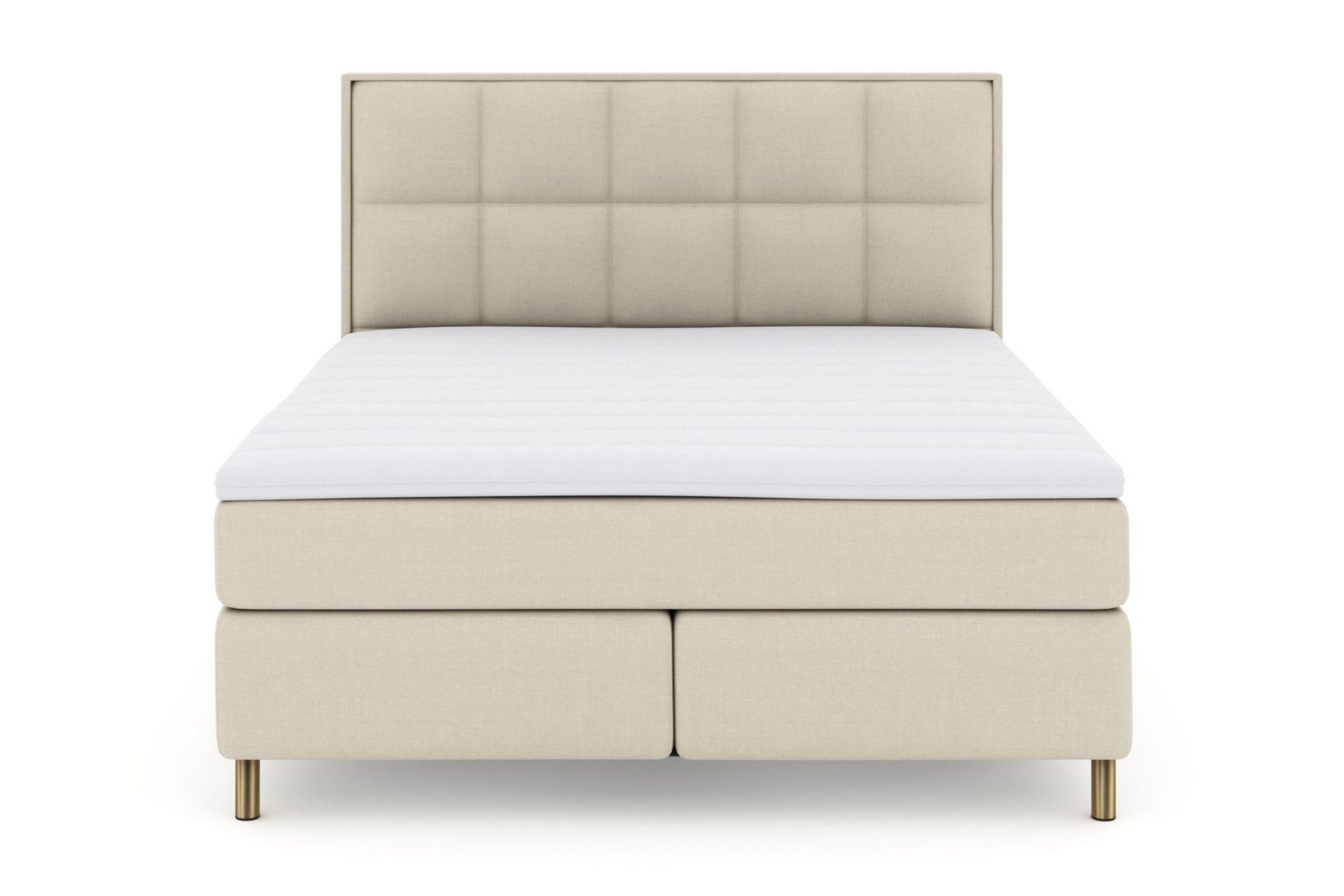 Select No 3 Komplett Sengepakke 210x210 Fast - Beige/Kobberben