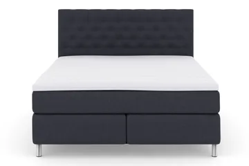 Select No 3 Komplett Sengepakke 210x210 Fast - Blå/Metallben - Møbler - Senger - Komplett sengepakke