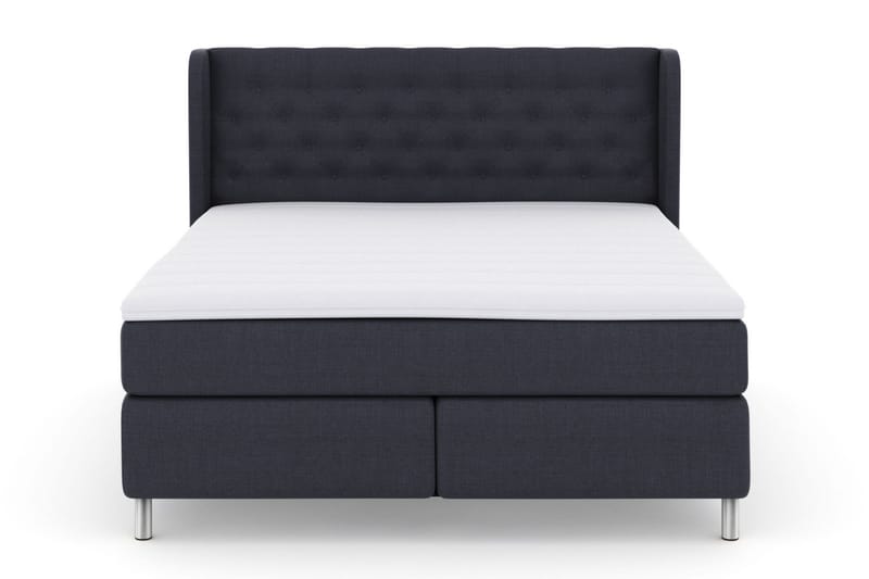 Select No 3 Komplett Sengepakke 210x210 Fast - Blå/Metallben - Møbler - Senger - Komplett sengepakke