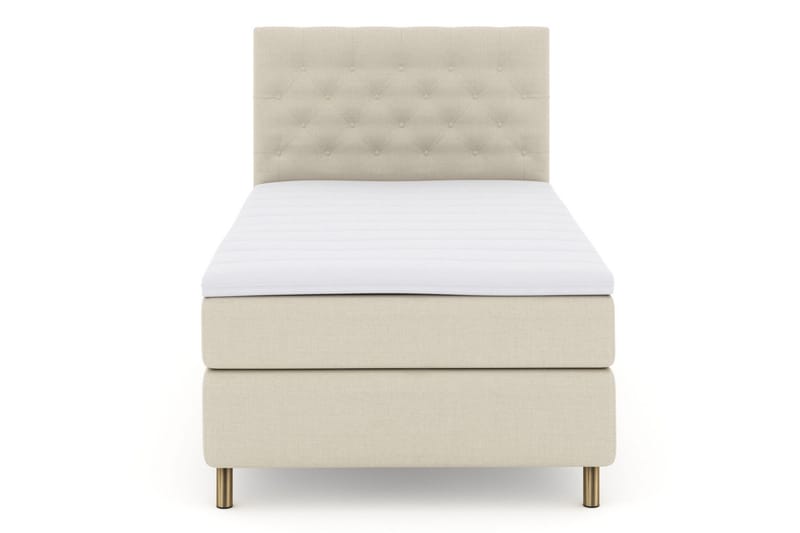 Select No 3 Kontinentalseng 120x200 Fast, Beige/Kobberben