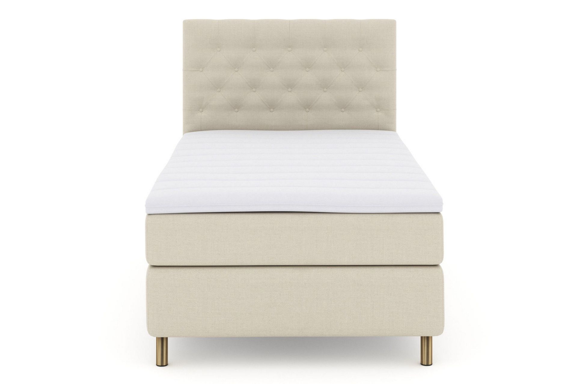 Select No 3 Kontinentalseng 120x200 Medium - Beige/Kobberben