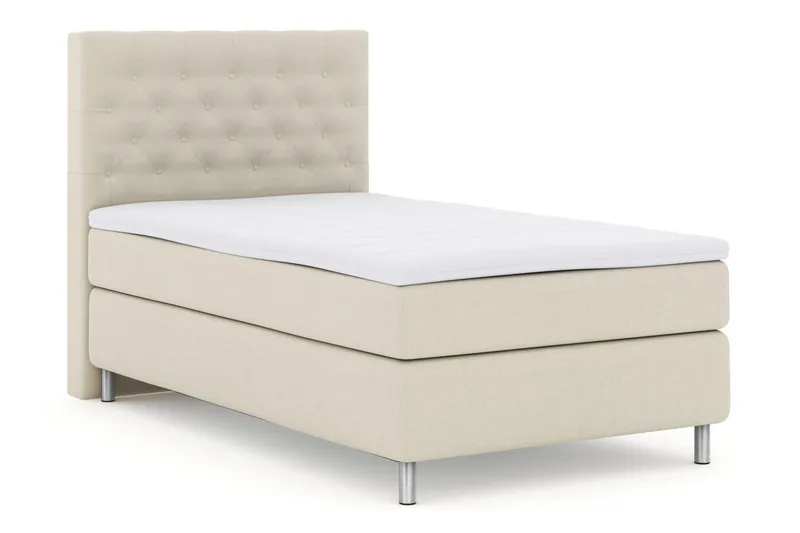 Select No 3 Kontinentalseng 120x200 Medium - Beige/Metallben - Møbler - Senger - Enkeltsenger