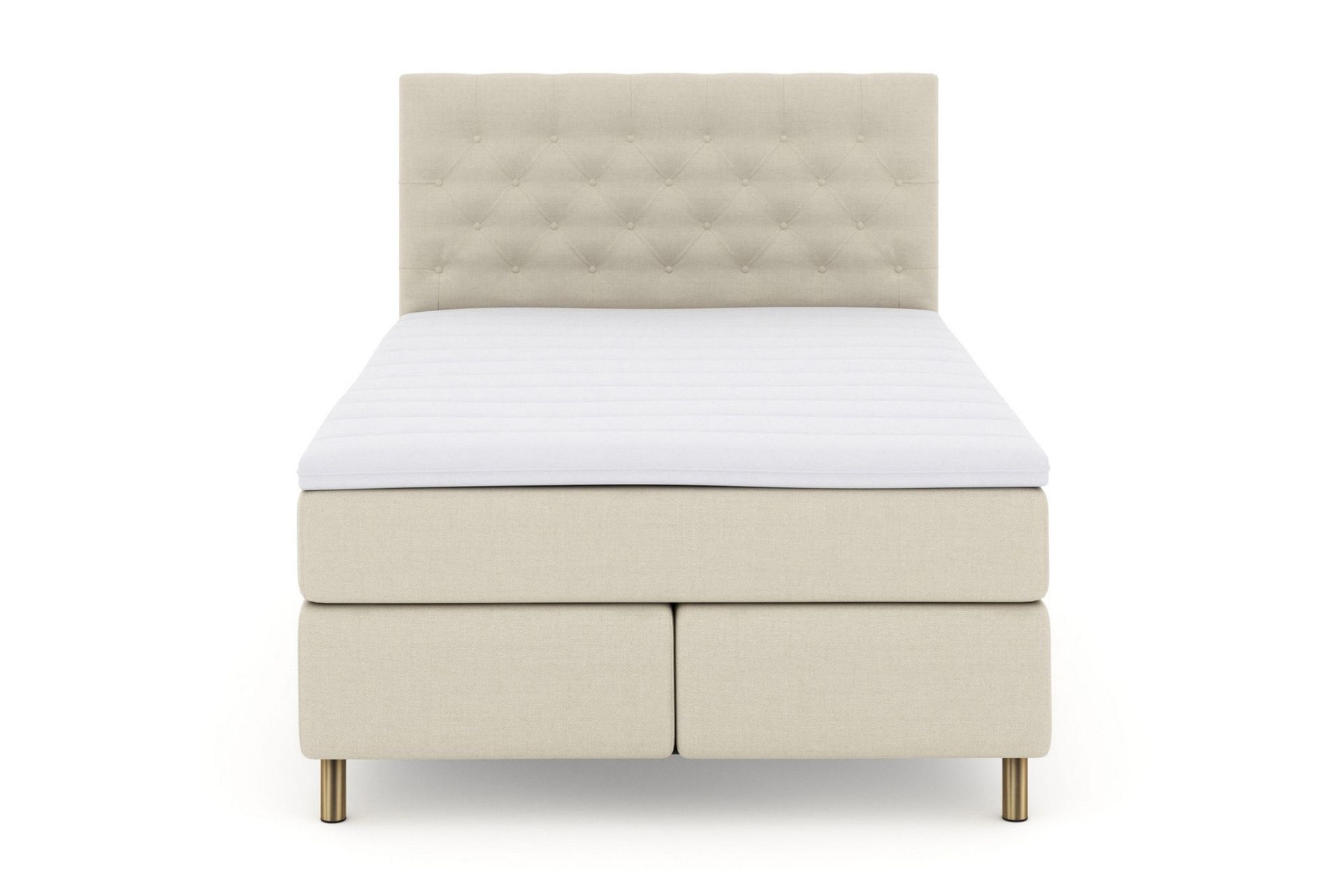 Select No 3 Kontinentalseng 140x200 Fast - Beige/Kobberben