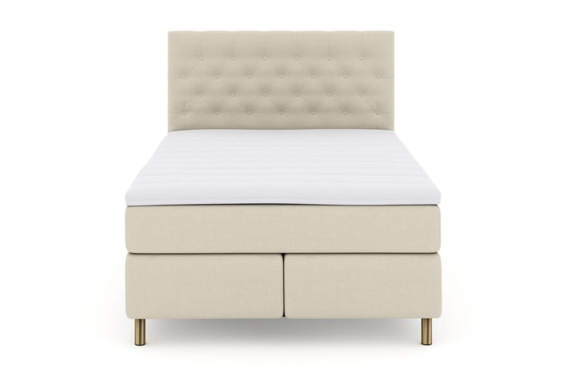 Select No 3 Kontinentalseng 140x200 Fast - Beige/Kobberben - Møbler - Senger - Kontinentalsenger