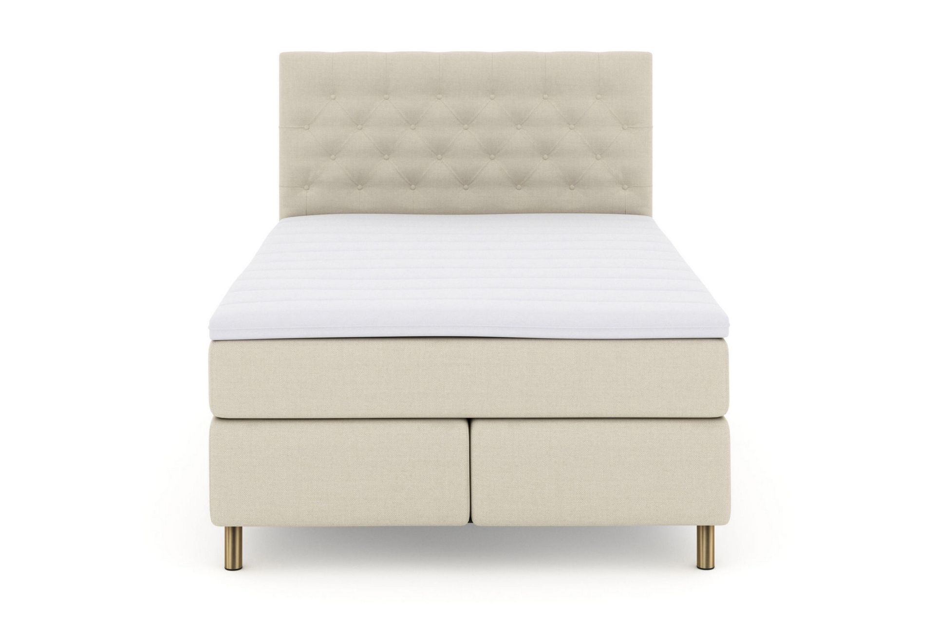 Select No 3 Kontinentalseng 140x200 Medium - Beige/Kobberben