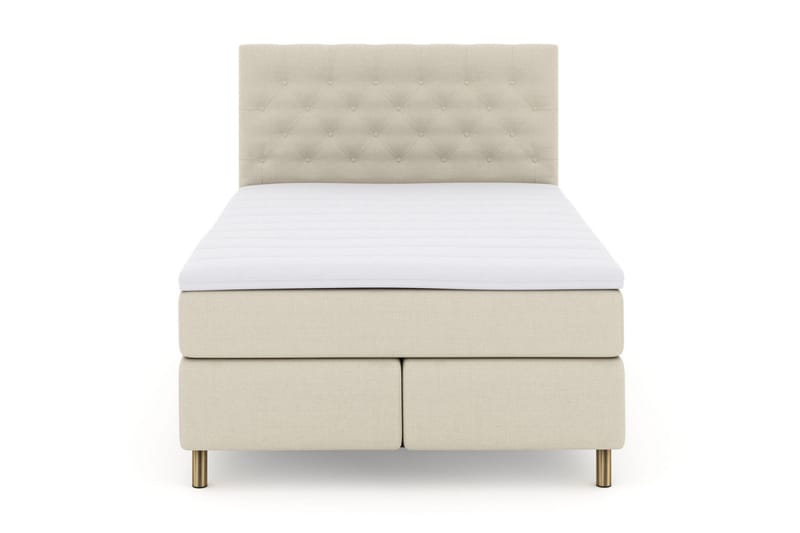 Select No 3 Kontinentalseng 140x200 Medium - Beige/Kobberben - Møbler - Senger - Kontinentalsenger