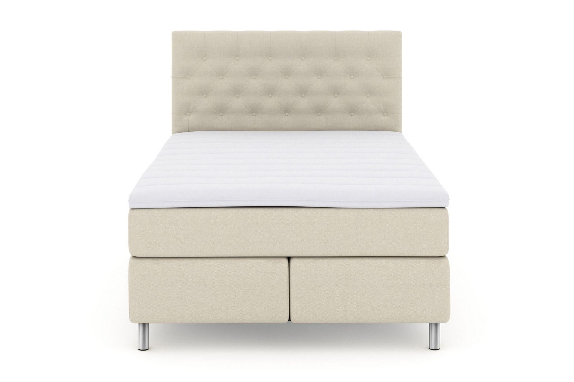 Select No 3 Kontinentalseng 160x200 Fast/Medium - Beige/Metallben