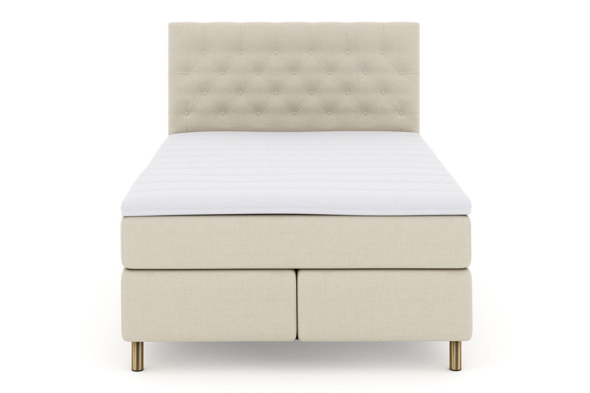 Select No 3 Kontinentalseng 160x200 Medium - Beige/Kobberben