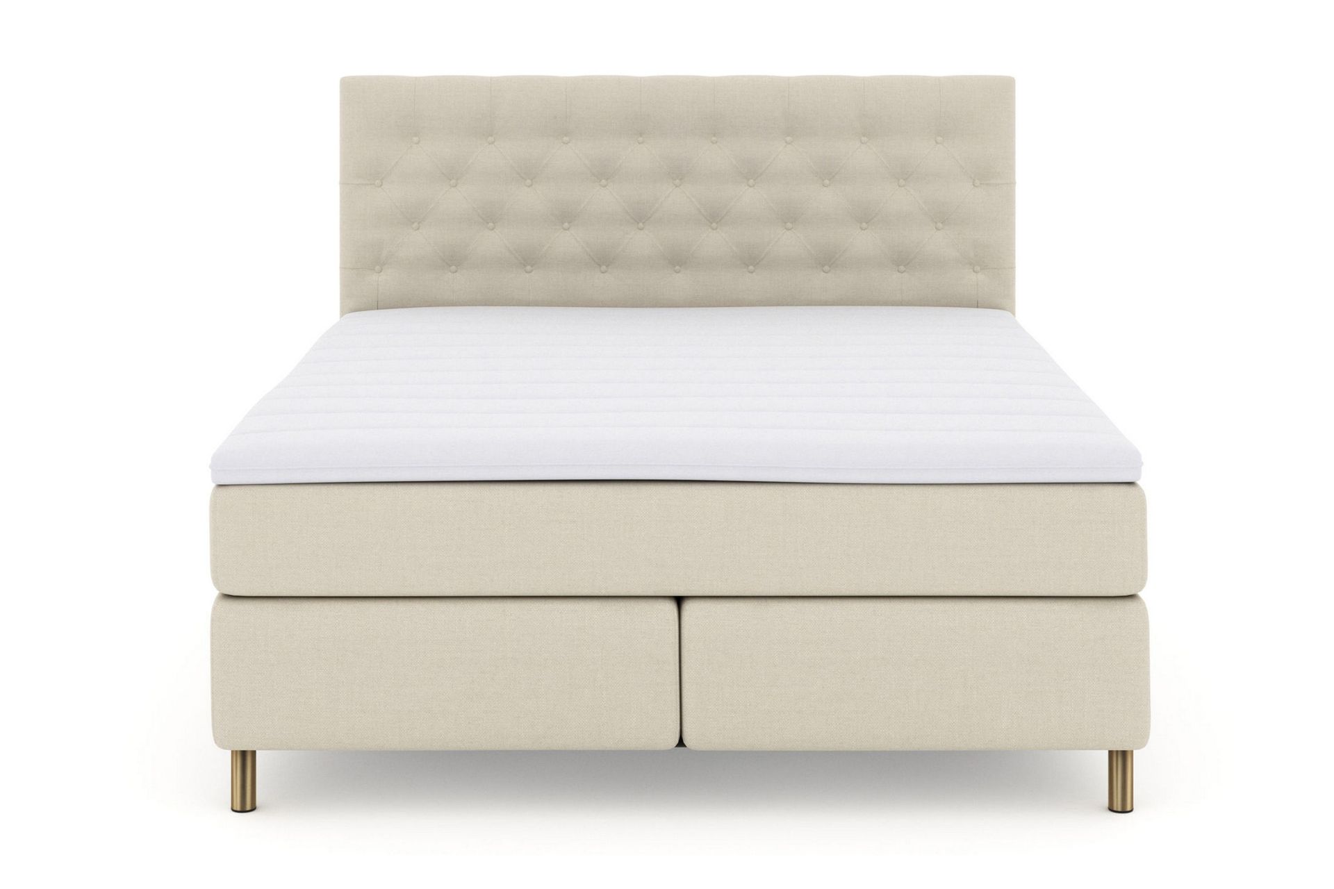 Select No 3 Kontinentalseng 180x200 Fast/Medium - Beige/Kobberben