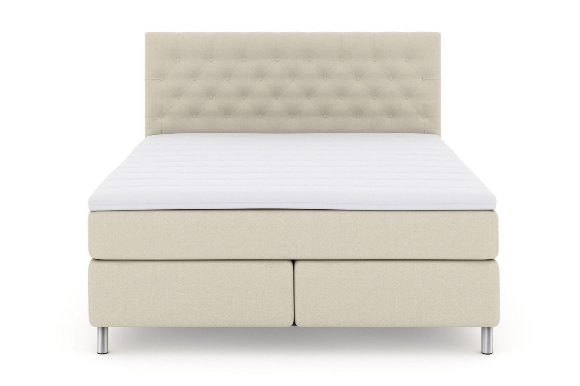 Select No 3 Kontinentalseng 210x210 Fast - Beige/Metallben