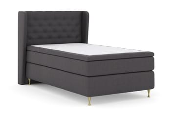 Select No 4 Komplett Sengepakke 120x200 Medium - Mørkegrå/Gullben - Møbler - Senger - Komplett sengepakke