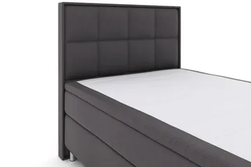 Select No 4 Komplett Sengepakke 140x200 Fast - Mørkegrå/Metallben - Møbler - Senger - Komplett sengepakke
