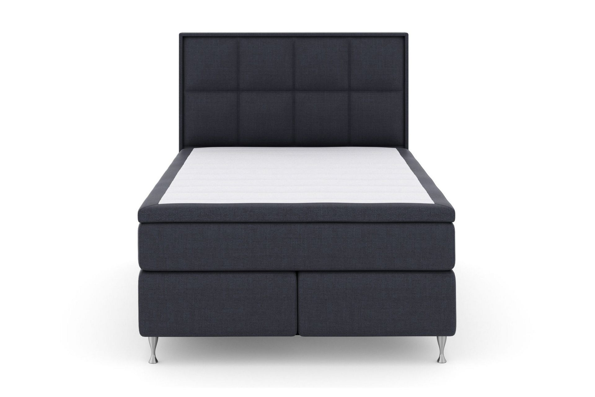Select No 4 Komplett Sengepakke 140x200 Fast/Medium - Blå/Sølvben