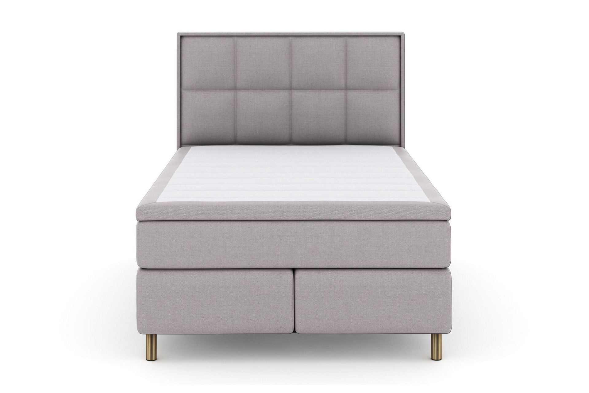 Select No 4 Komplett Sengepakke 140x200 Fast/Medium - Lysegrå/Kobberben