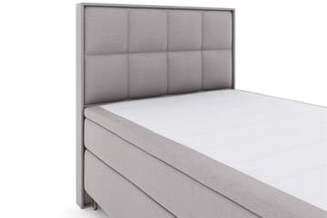 Select No 4 Komplett Sengepakke 140x200 Fast/Medium - Lysegrå/V-formede Metallben - Møbler - Senger - Komplett sengepakke