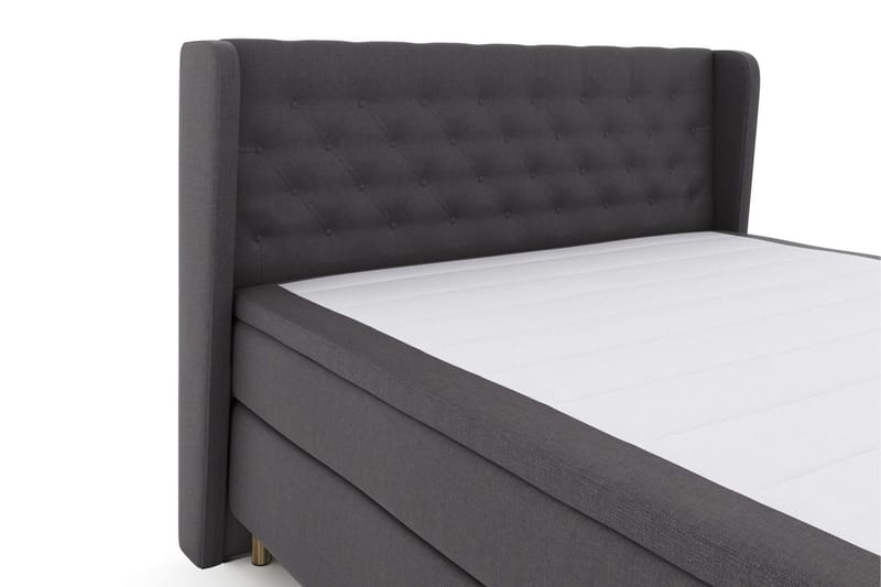 Select No 4 Komplett Sengepakke 160x200 Fast/Medium - Mørkegrå/Kobberben - Møbler - Senger - Komplett sengepakke