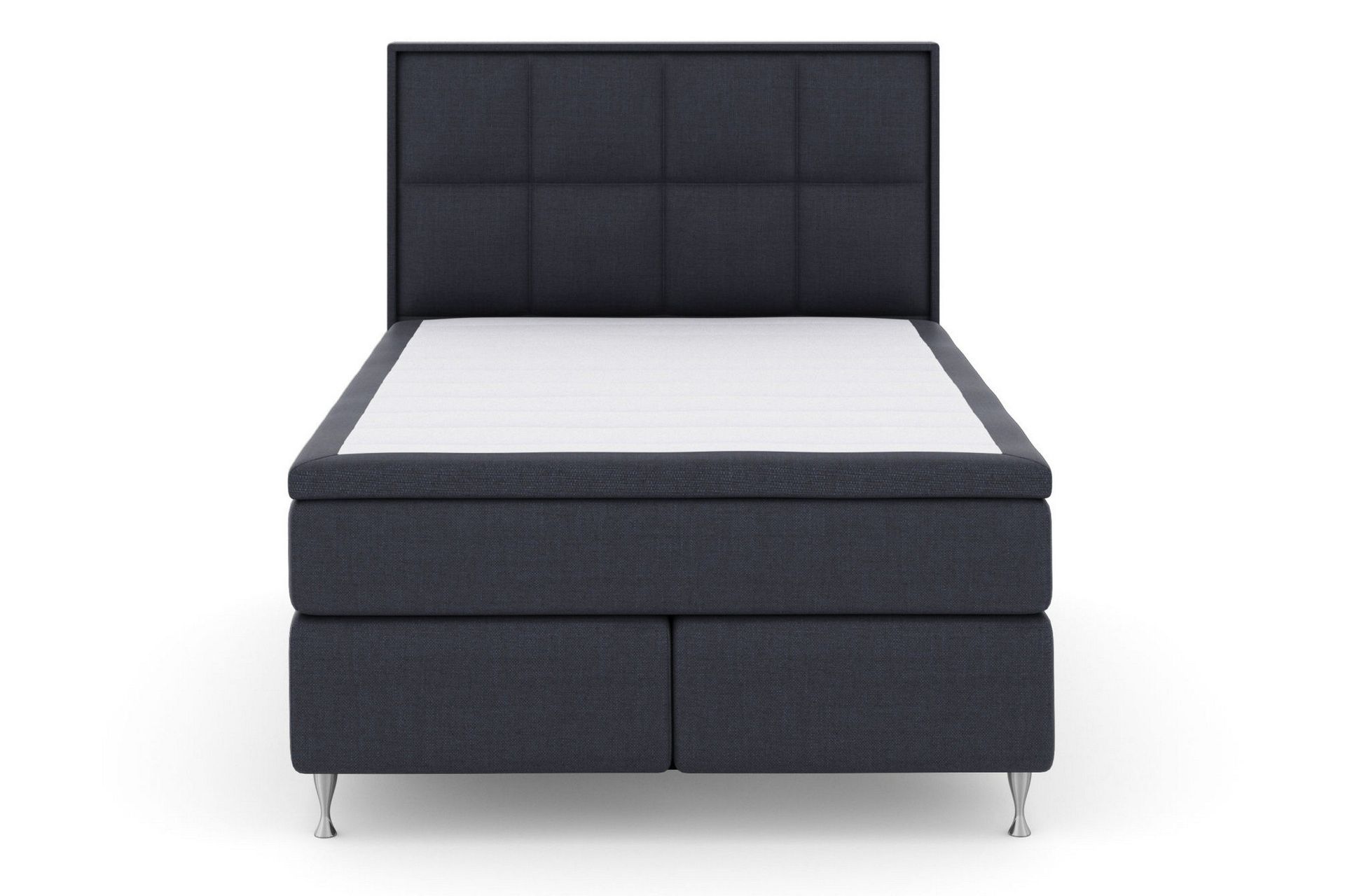 Select No 4 Komplett Sengepakke 160x200 Medium - Blå/Sølvben