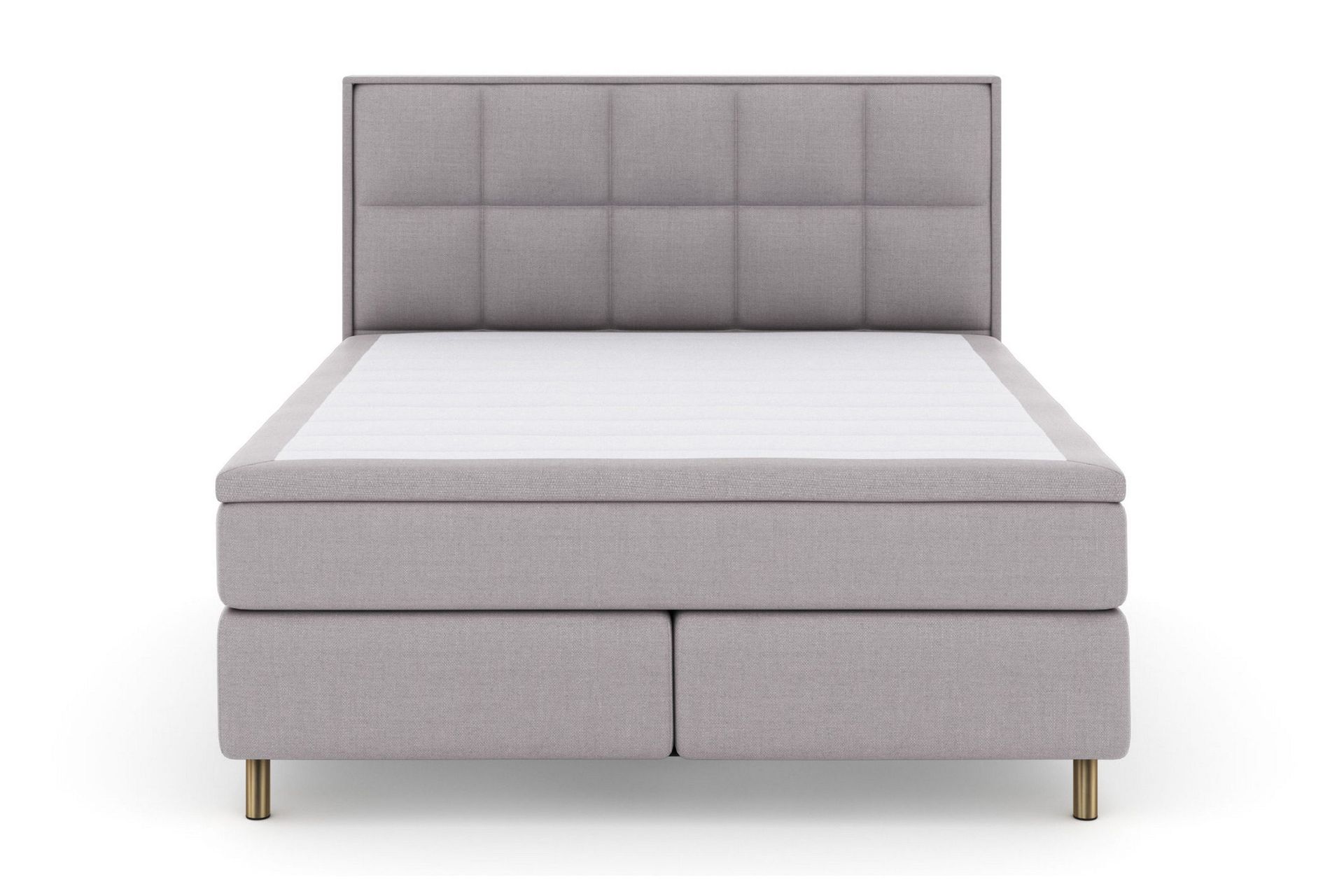 Select No 4 Komplett Sengepakke 160x200 Medium - Lysegrå/Kobberben
