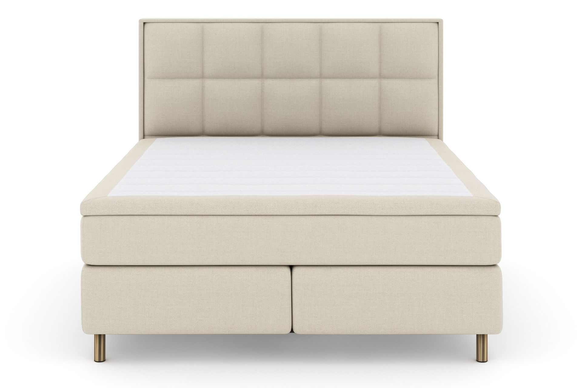 Select No 4 Komplett Sengepakke 180x200 Fast - Beige/Kobberben